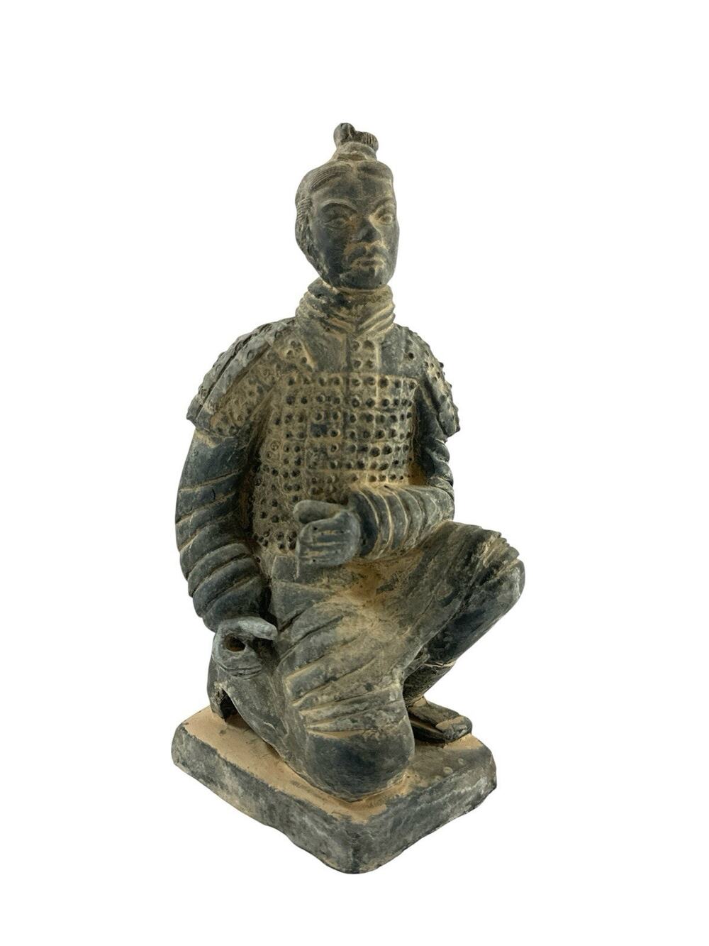 Vintage 1985 Xian China Terracotta Warrior Kneeling Archer Figurine 7”